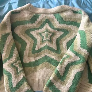 green sweater size 0XL from SHEIN, very comfortable..